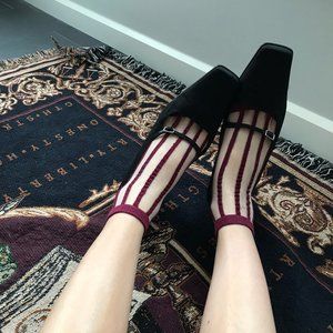 Square toe vintage heels